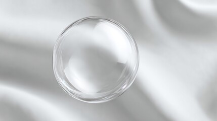Transparent sphere against smooth surface