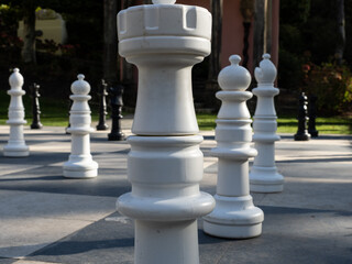 Giant chess pieces