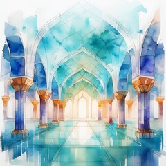 interior of the mosque