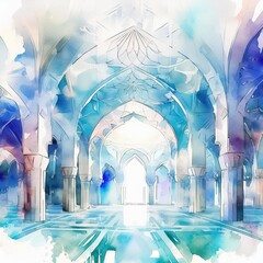 interior of the mosque