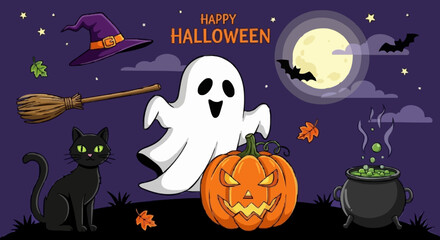 Helloween vector illustration - 13