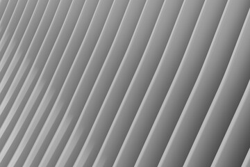 Obraz premium Abstract pattern of parallel, angled, light-colored slats creating a sense of depth and repetition
