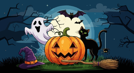 Helloween vector illustration - 28