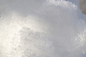 Snow Texture in Soft Winter Sunlight
