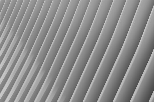 Abstract pattern of parallel, angled, light-colored slats creating a sense of depth and repetition