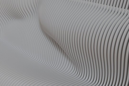 Gentle, undulating parallel lines create a flowing, textured surface with subtle shadows
