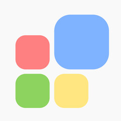 set of colorful buttons