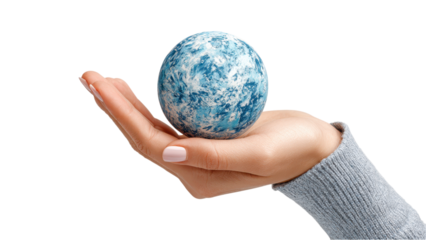 World in Hand: Conceptual Image of Environmental Care and Global Responsibility