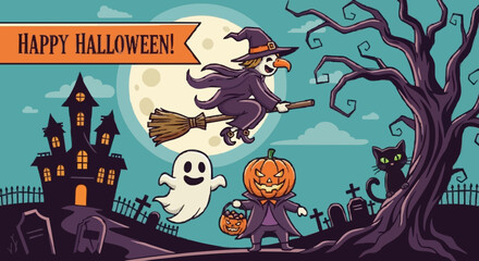 Helloween vector illustration - 9