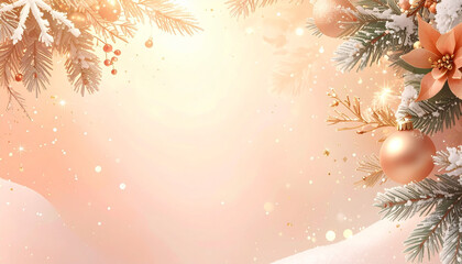 ピンクゴールドなクリスマス02, generated by AI