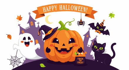 Helloween vector illustration - 6