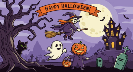 Helloween vector illustration - 35