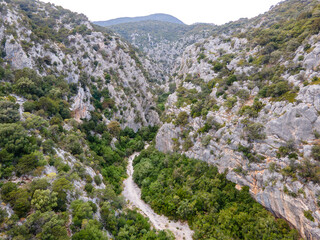 Mountain view near Cala Fuili in Sardinia island