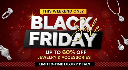 Exclusive Black Friday Jewelry Sale Up to 60% Off Awaits You This Weekend Only Get Ready to Shop Luxury Deals with Stunning Rings, Necklaces, and Accessories Don't Miss Out!