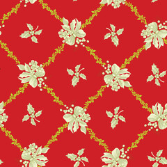 seamless pattern with flowers