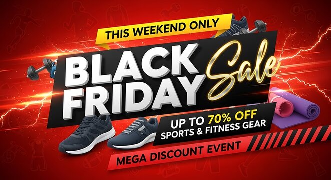 Unleash incredible savings this weekend with our Black Friday sports and fitness gear sale, offering up to 70% off on everything you need to conquer your goals!