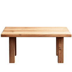 wood table isolated on transparent background .