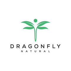 Dragonfly wings, Butterfly Insect Fly Minimalist elegant logo design