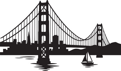San Francisco Bridge Silhouette