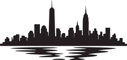 New York Skyline Silhouette