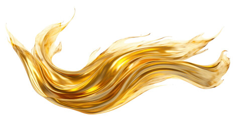 Fototapeta premium PNG Fire gold white background abstract.