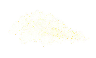 Gold glitter dust cloud floating on transparency background glowing festive sparkle texture evoking celebration and luxury