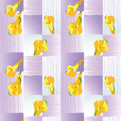 seamless pattern with a set of icons