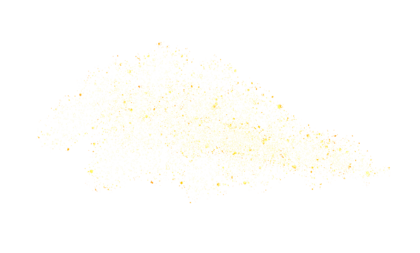 Gold glitter dust cloud floating on transparency background glowing festive sparkle texture evoking celebration and luxury