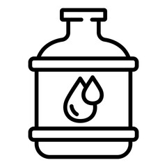 Bio Bottle Icon Element For Design
