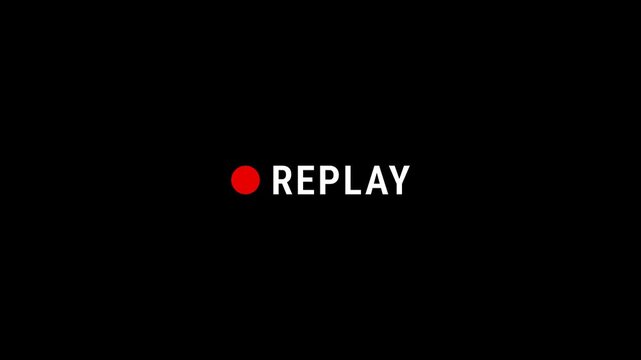 REPLAY animation screen recorder, viewfinder in black background,ideo templates for films, stories and multiple video editing.,4k video