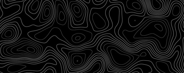 Topographic map pattern background vector.   Topographic map background. Shape contour line map of the terrain.