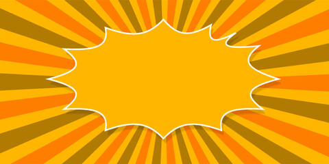 Pop art comic background with clouds. Colorful cartoon vector illustration.
