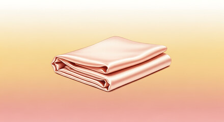 silk fabric on a gold-pink gradient