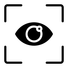 vision glyph icon