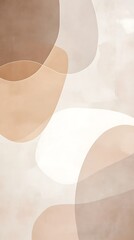 Abstract organic shapes in warm earthy tones with subtle textures and soft gradients