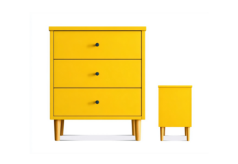 A modern drawer cabinet isolated on a white background, featuring a clean and minimalist design. The drawer unit is rectangular with smooth edges, metal handles, and a sleek finish — ideal for use in 