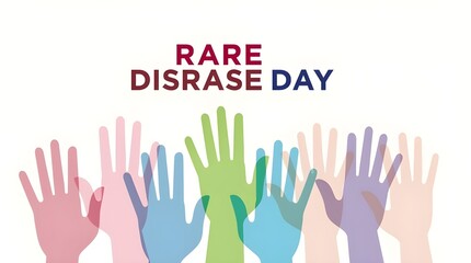Fototapeta premium rare disease day poster design