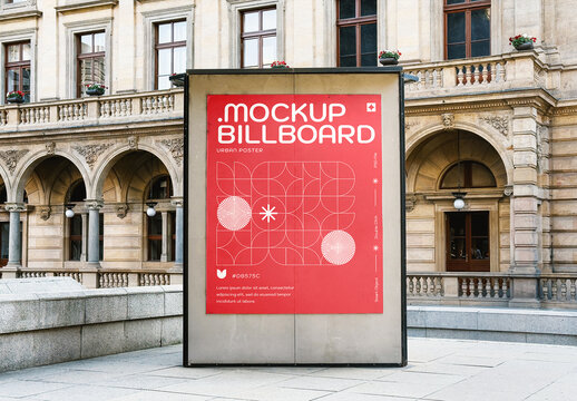 City Billboard Urban Poster Mockup