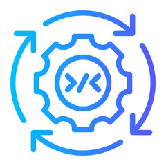 continuous gradient icon