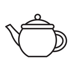 Kettle sign teapot icon vector web design 