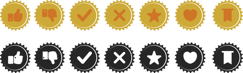 vector icon symbol like badge in vector