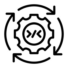 continuous line icon