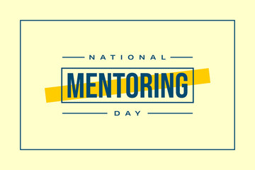 Mentoring Day Holiday Concept Vector National