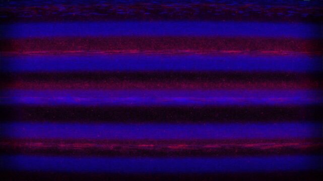This retro aesthetic mimics vintage VHS tapes and 1980's broadcast errors, combining visual noise, signal distortion, and digital corruption to produce a dynamic, unpredictable texture. 