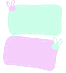 Two Сute Bunny Note 