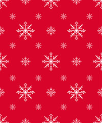 Red and White Christmas Pattern – Nordic Winter Holiday Design