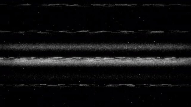 This retro aesthetic mimics vintage VHS tapes and 1980's broadcast errors, combining visual noise, signal distortion, and digital corruption to produce a dynamic, unpredictable texture. 