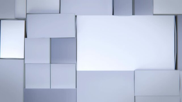 Cardboard Boxes Turning Animation Background