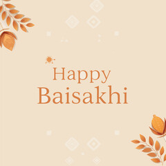 Happy Baisakhi celebration with Punjabi folk dance, traditional clothes, and harvest festival vibes representing the rich Sikh and Indian cultural heritage