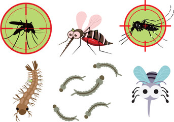 A Vector Collection of mosquito